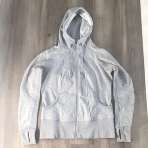 Athleta, Grey, Size M, Zip Front, Hooded Sweatshirt